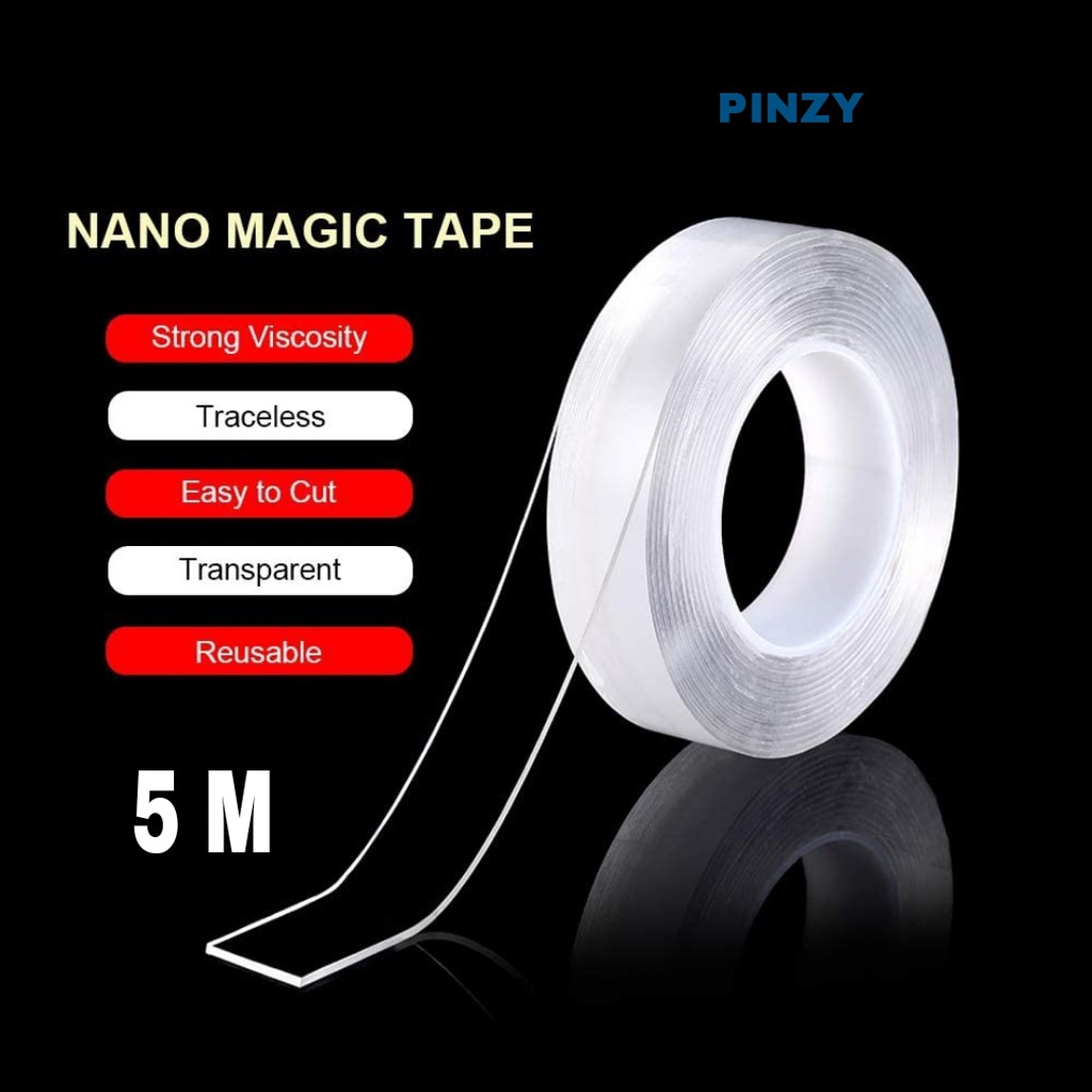 

PROMO 5M Magic Tape Serbaguna - Double Tap - Solasi 2 sisi Bening