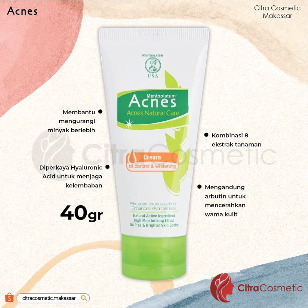 Acnes White &amp; Oil Control Moisturizer  40 Gr