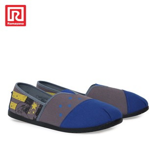  Ramayana  Wahai Sepatu  Slip On Wahai Eagle Biru Abu 