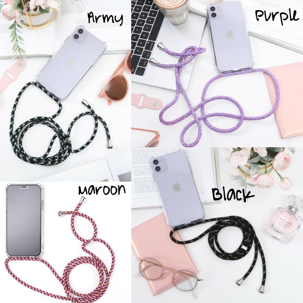 Lanyard sling case oppo A1K C2 A31 A37 A39 A57 A3S C1 A53 A33 2020 A71