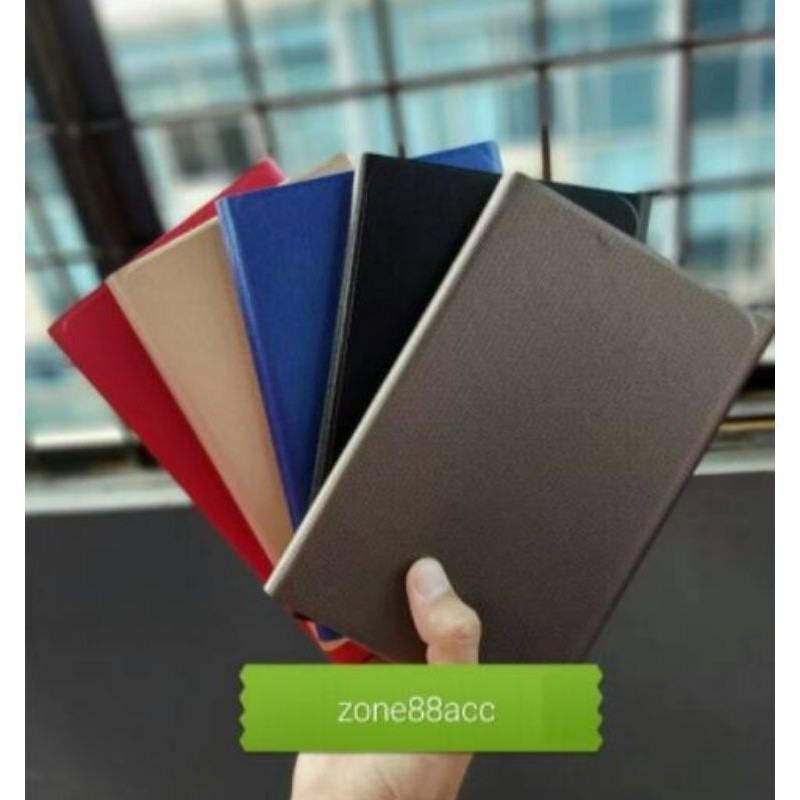 Case Samsung Tab A7 10.4 2020 T500 T505 Sarung Leather Flip Folio Book Buku Cover Casing Softcase