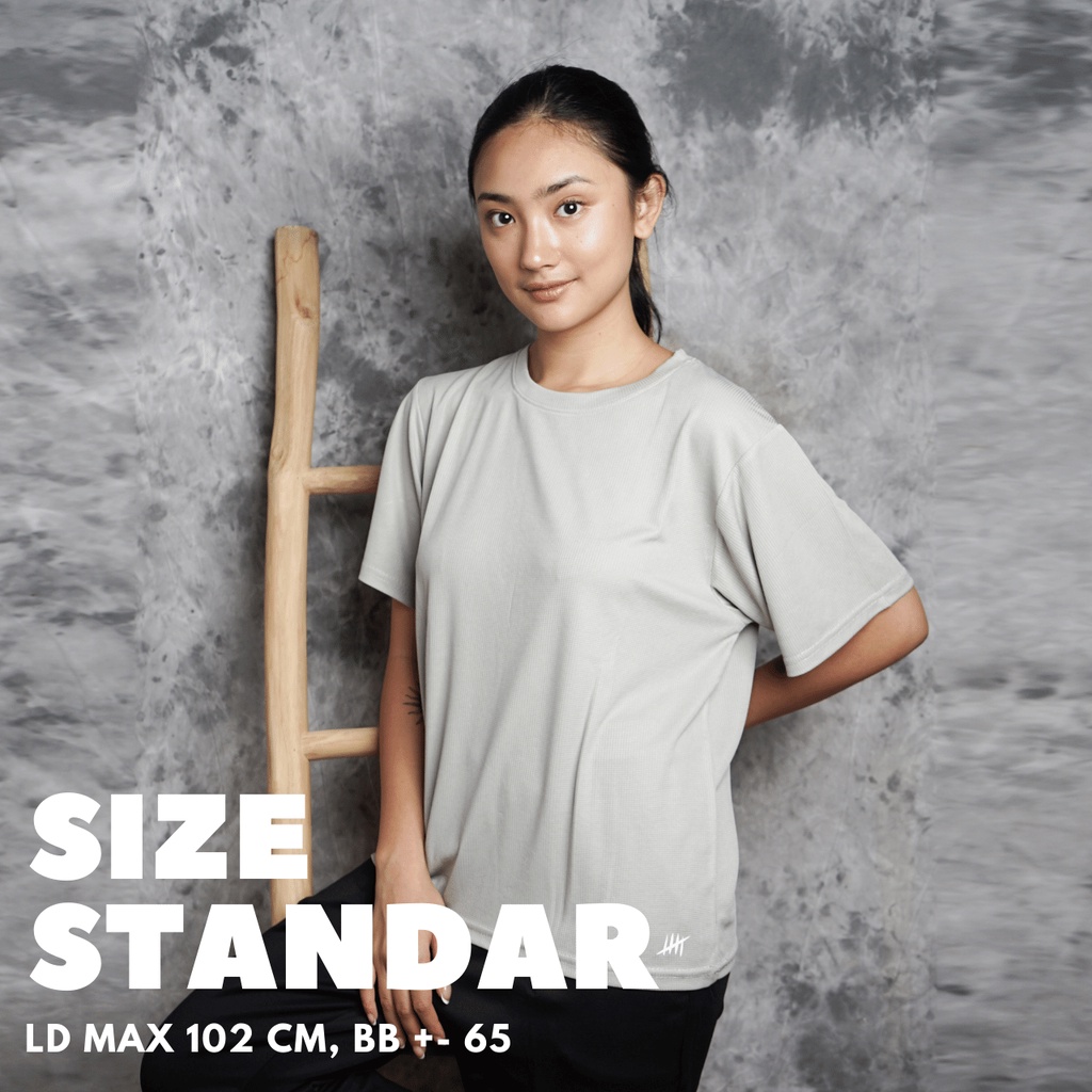 DONSON Sportswear Simple Kaos Olahraga Tshirt Sport Lengan Pendek Kasual Extra Fine Polyester Standar Jumbo