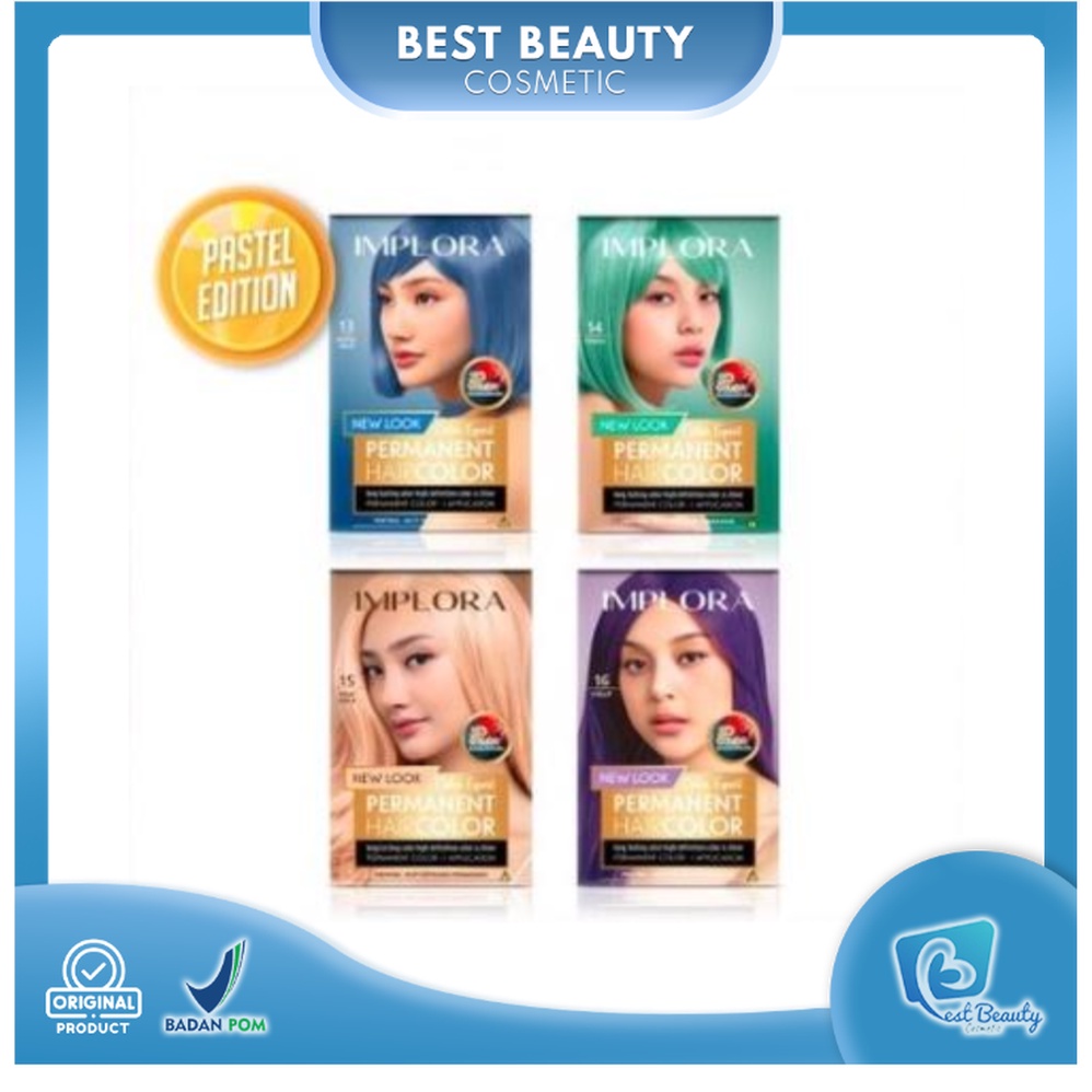 ★ BB ★ Implora New Permanent Hair Color - Pastel Edition - Cat Rambut - Pewarna Rambut