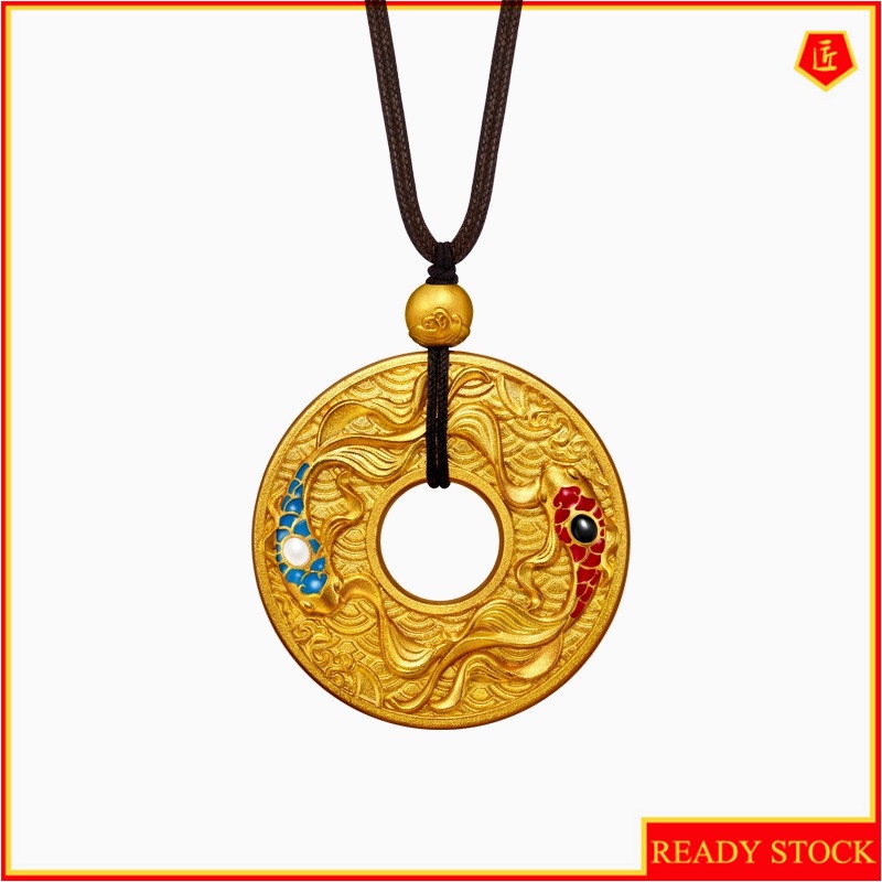 [Ready Stock]Fashion Pisces Pendant Gold-Plated Necklace