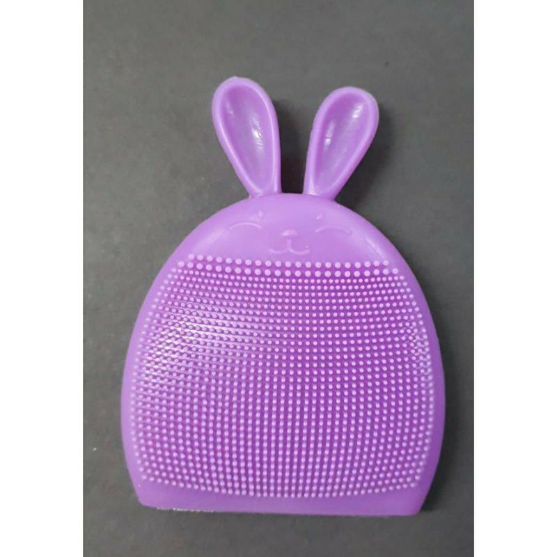 Spon Silicon Lucu Sikat pembersih wajah kelinci silicone