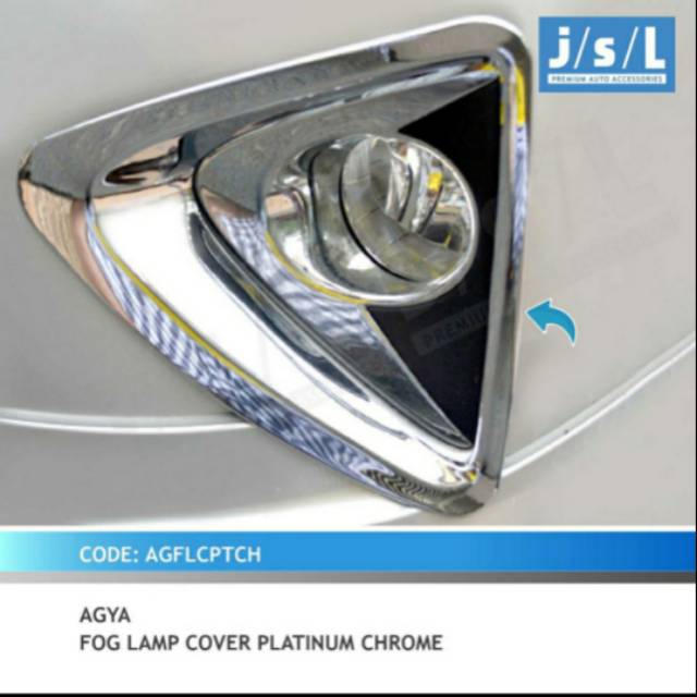 Cover ring foglamp mobil Agya/ Ayla chrome jsl