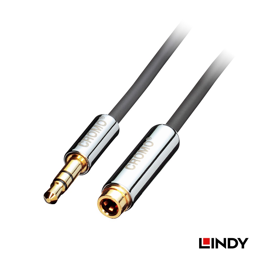 LINDY #35291 CROMO 3.5MM JACK TO 3.5MM SOCKET CABLE,1.0M