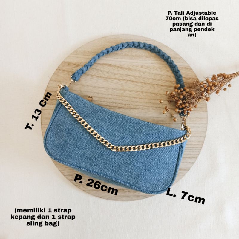 SELUSA SAVANA BAG DENIM | Tas Jinjing Tas Bahu Tas Selempang Terbaru