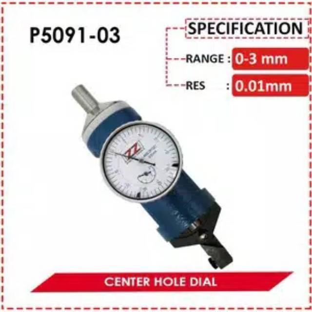 

Izzi brt center hole dial indicator 0-3 mm p5091-03