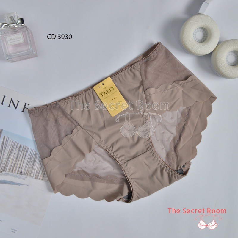 TALLY CD CELANA DALAM SEAMLESS RENDA 3930 I FIT XL | FREE SIZE I BAHAN NYLON MIX RENDA