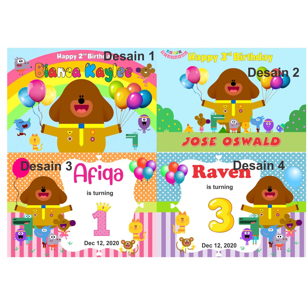 

STIKER LABEL ULTAH GOODYBAG BENTO Motif H3y Dugg33