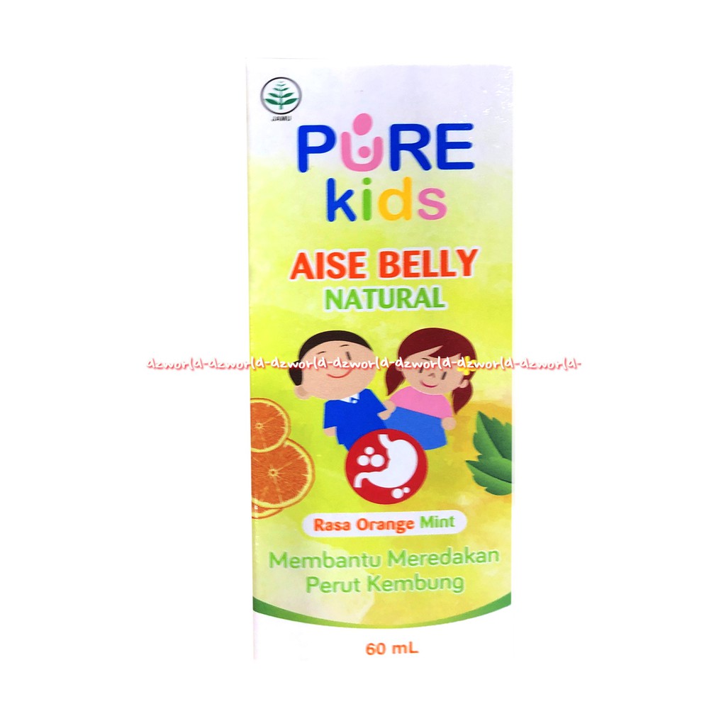 Pure Kids 60ml Aise Belly Natural Rasa Orange Mint Obat Sakit Perut Anak Kholik Kolik Purekids Pure Kid