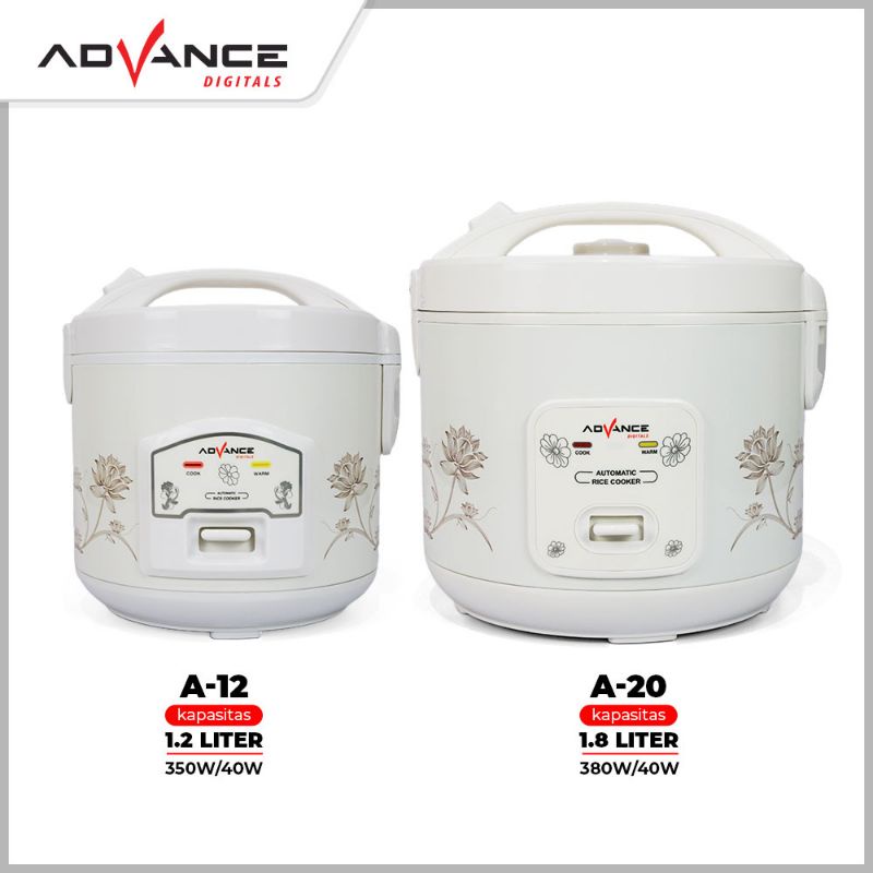 Advance Magic Com 1.2 Liter 3in1 / Rice Cooker 1.2L A-12