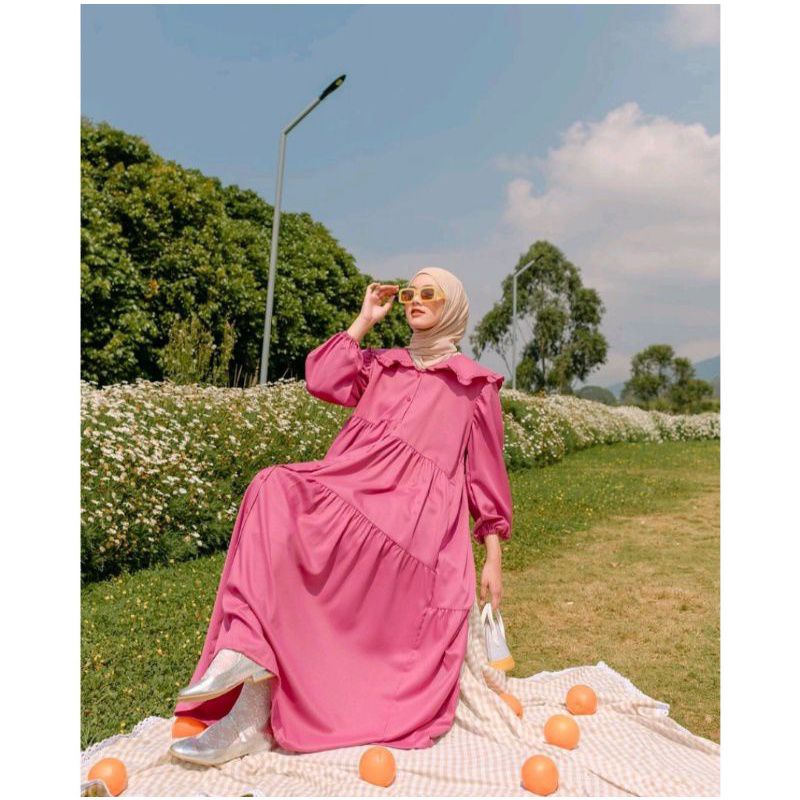 hava dress fuschia haidee orlin