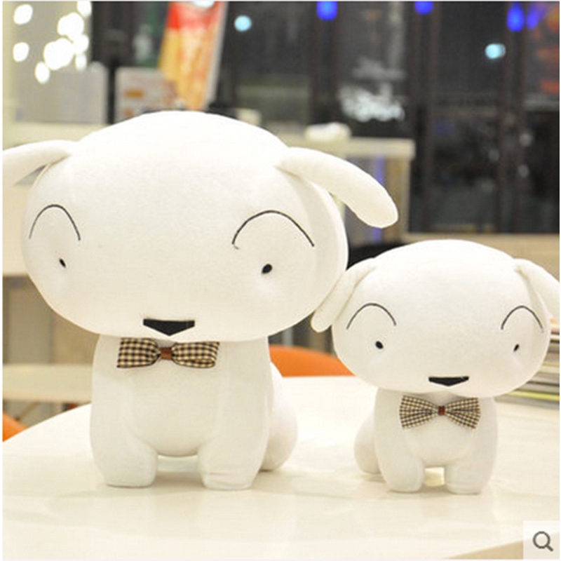 Mainan Boneka Plush Anjing Kecil Warna Putih Handmade 2019