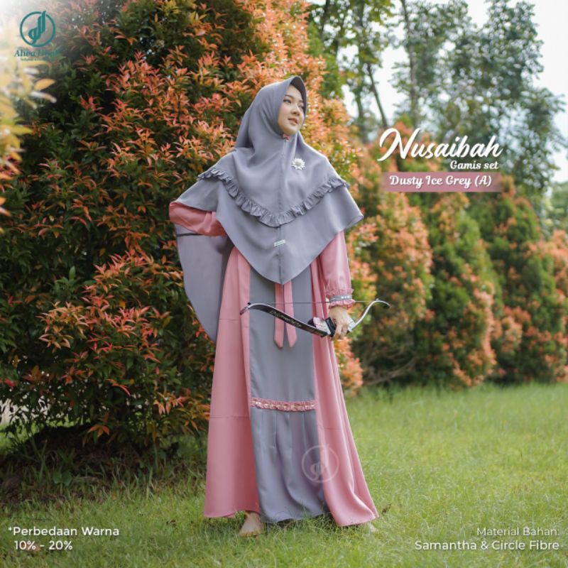 Nusaibah Gamis Set Khimar - Alwa Hijab (Ready Stock)