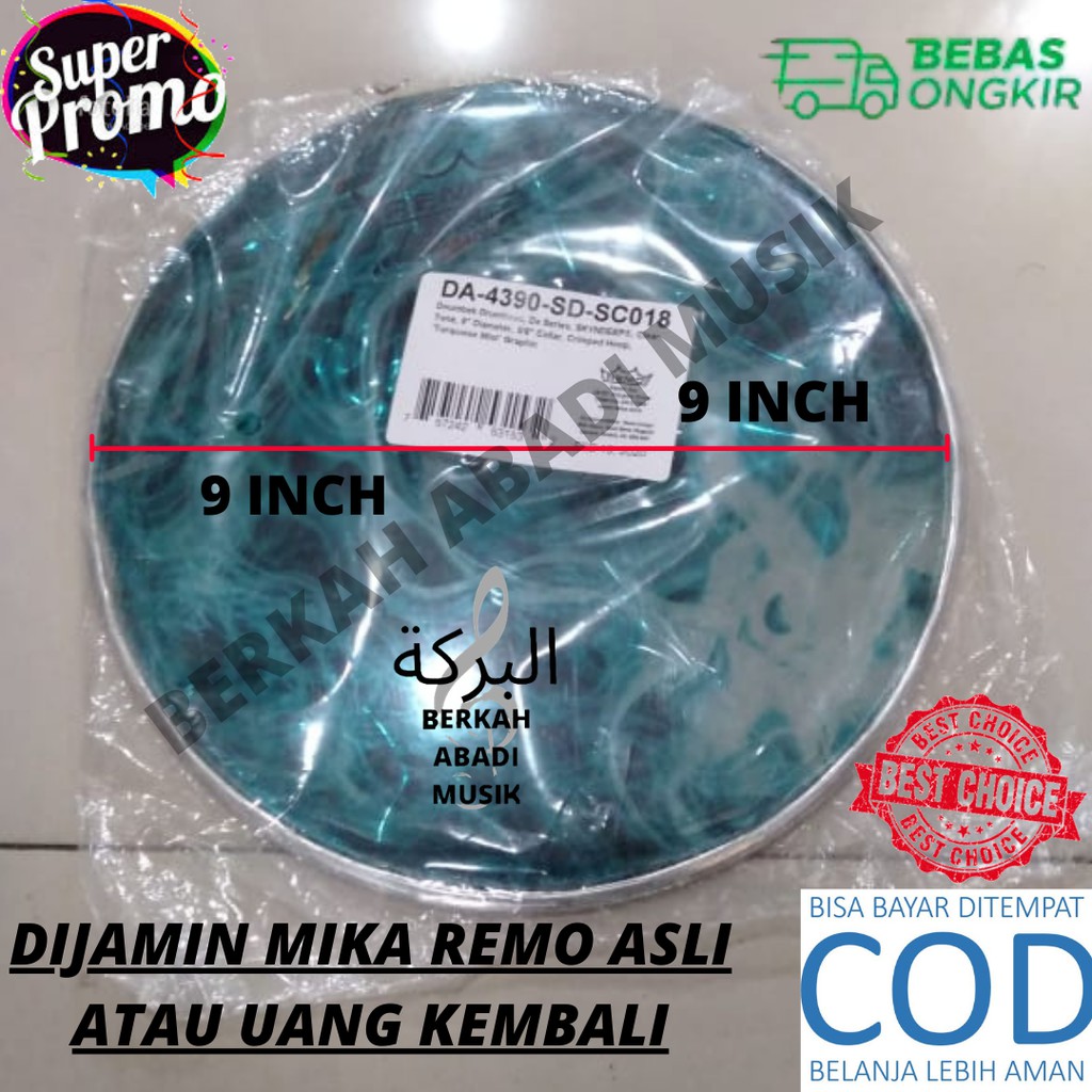 Mika remo 9 inch BIRU Bisa COD Bayar ditempat Mika Darbuka Remo Mika Remo Murah Mika Remo 9 inc BLUE