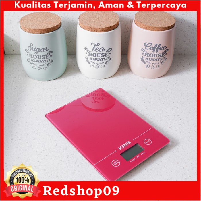 Timbangan Dapur Digital 5 Kg - Merah/Timbangan Dapur/Timbangan