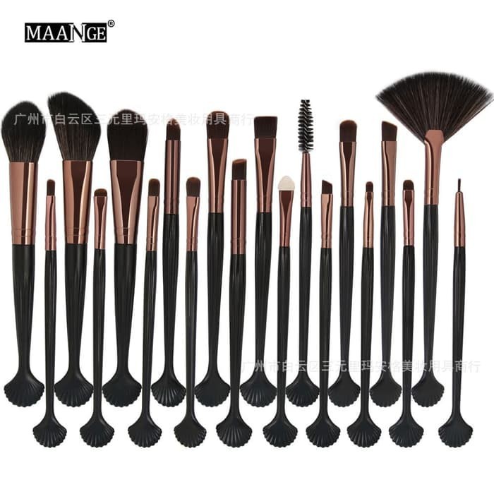 (BOW) Maange shell makeup brush 20pcs kuas kosmetik