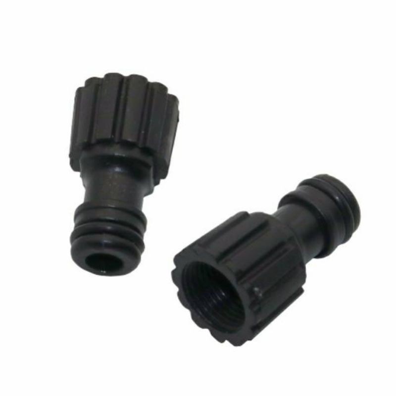 KONEKTOR POMPA DC 12V HITAM 18MM soket quick realease connector female l