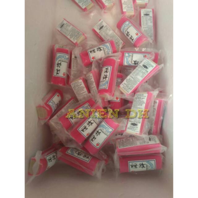 

kibun aka kamaboko red 160gr steamed fish cake merah boiled
