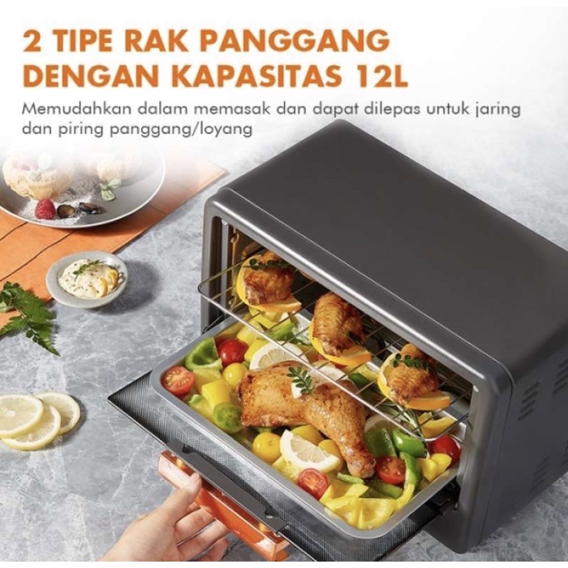 GAABOR OVEN LISTRIK ALAT DAPUR ELECTRIC MICROWAFE MULTIFUNTION GT-M12A