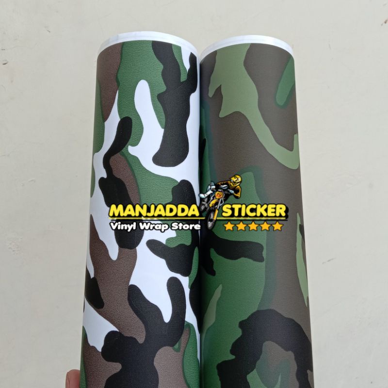 SKOTLET MOTOR CAMO STIKER DORENG ARMY