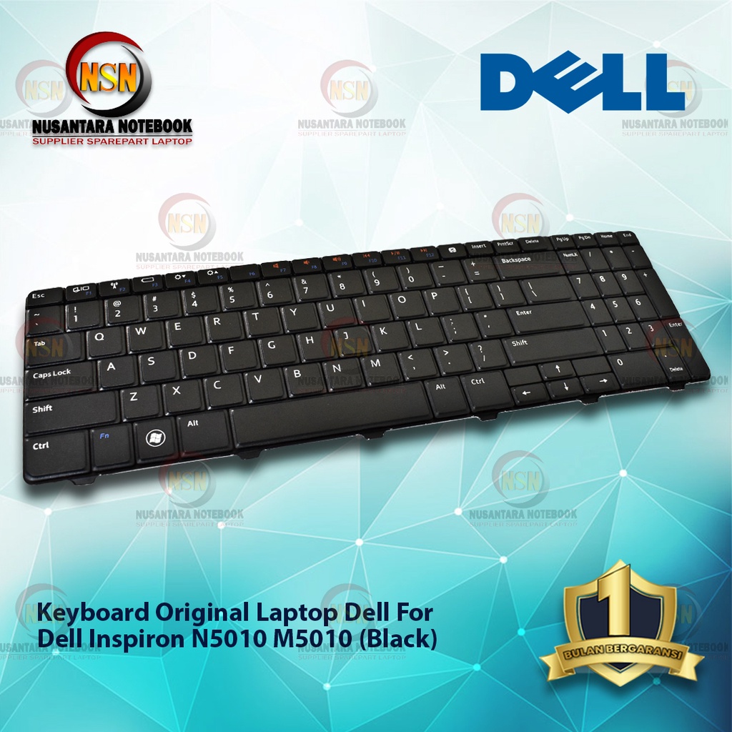 Keyboard Original Laptop Dell Inspiron N5010 M5010 Black