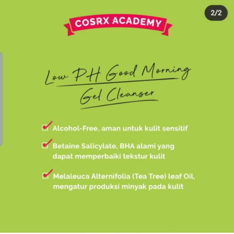 COSRX Low pH Good Morning Gel Cleanser Original