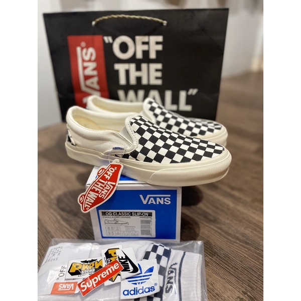 ( PALING LARIS ) { BANYAK BONUSNYA } VANS SLIP ON OG “ Checkerboard “