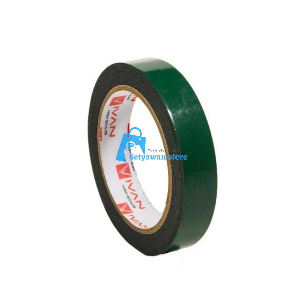 

Isolasi Double Tape Foam Perekat Serbaguna 20mm × 5 Meter Bolak Balik