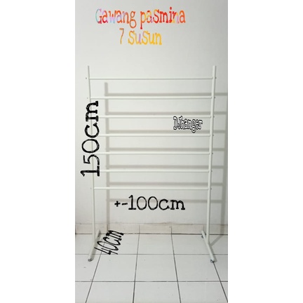 GAWANG PASMINA / GANTUNGAN KERUDUNG 7 SUSUN