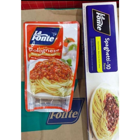 

(Desty Shop) Paket La Fonte spageti dan saus bolognese