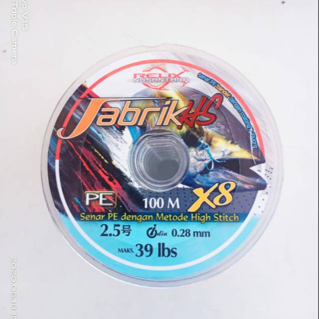 SENAR PE RELIX NUSANTARA JABRIX HS X8... PE 2,5