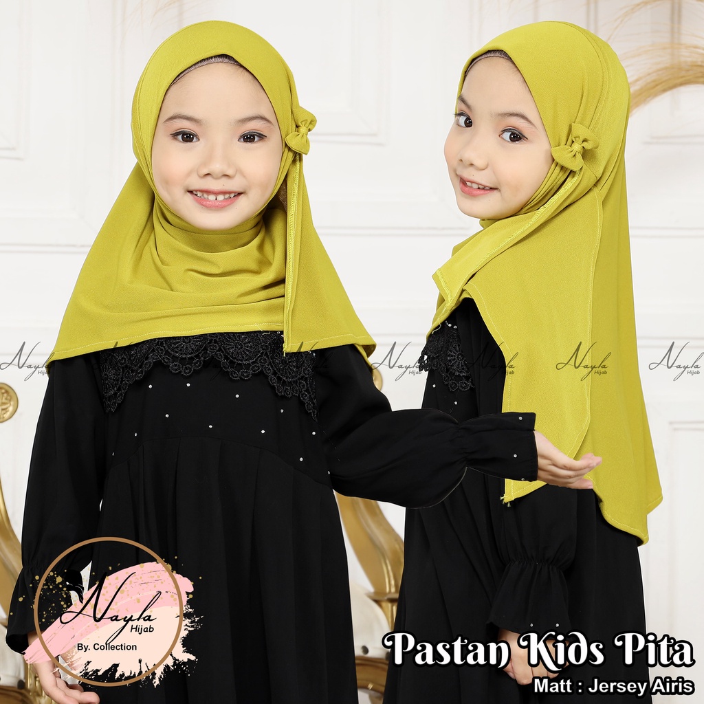 KERUDUNG PASHTAN KIDS PITA JERSEY AIRISH HIJAB INSTAN ANAK JERSEY AIRIS TERBARU NAYLA HIJA'B