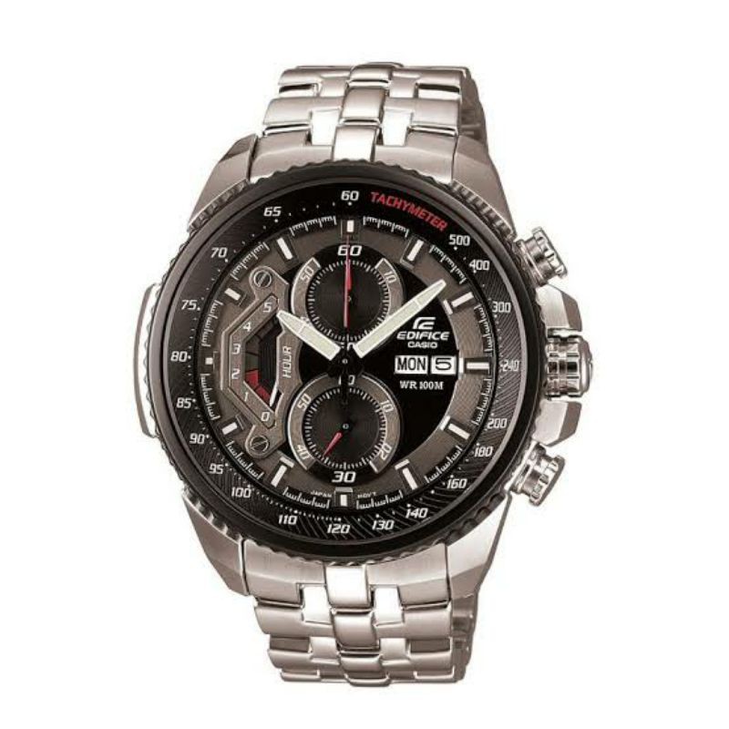 Jam Tangan Pria Merk Casio Edifice Type Ef-558 Original Bm Baterai Free Box Set