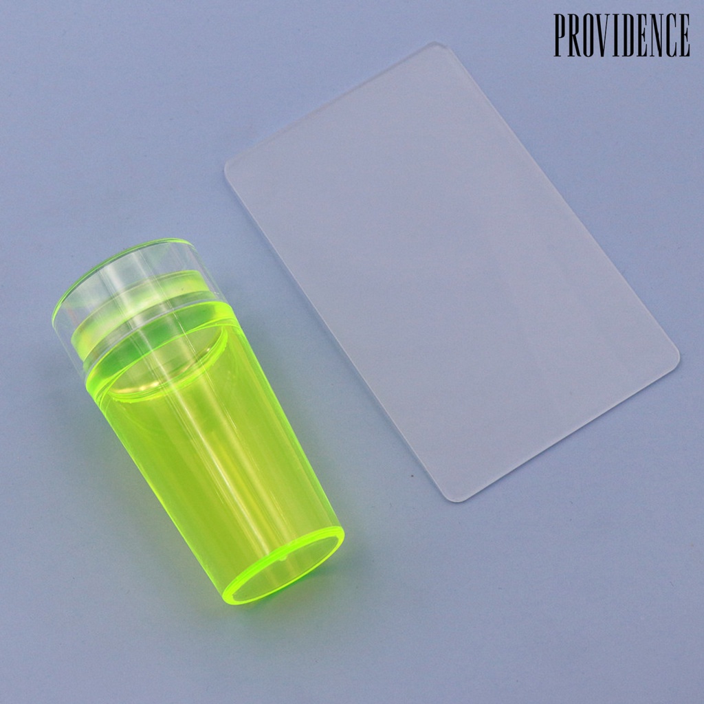 Providence Nail Art Stamp Single Head Non-Deformed Fluorescent Silicone Nail Stamper Scraper Transparent Tool for Manicure