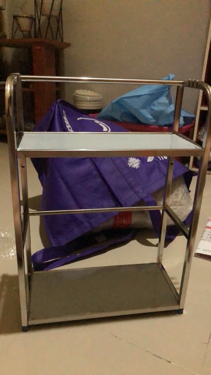 Rak Pisau Dapur Stainless 2 Susun A862