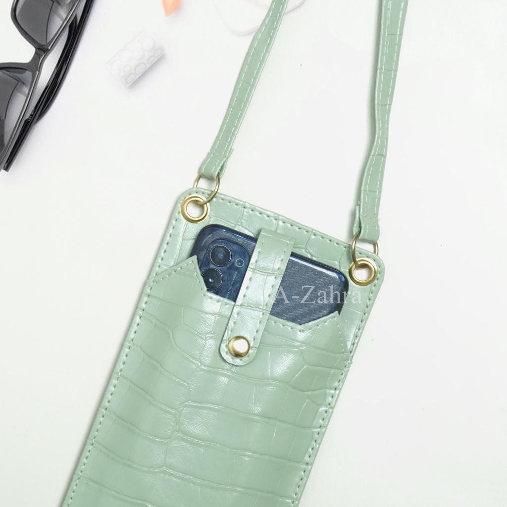 A-ZAHRA SLINGBAG CROCO HP / SLINGPHONE CROCO