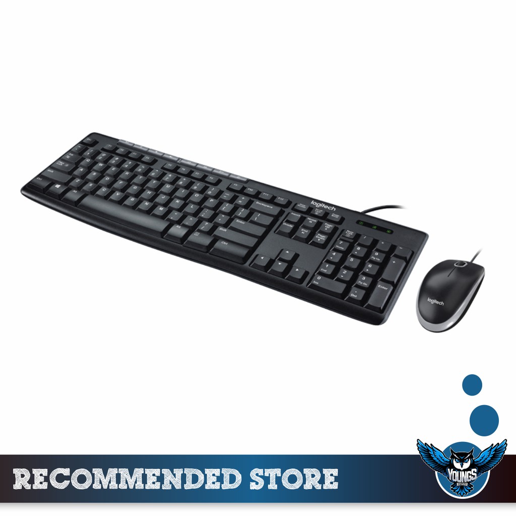 KEYBOARD MOUSE BUNDLE LOGITECH MK200 USB RESMI ORIGINAL