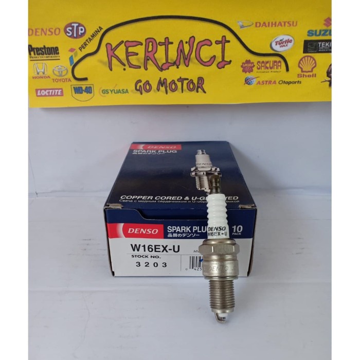 Busi Mobil W16EX-U Denso Spark Plug Mitsubishi Kuda 1.6 - Dan Gan 1.8