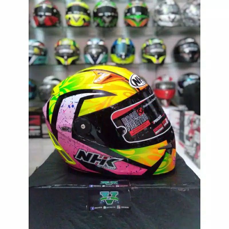 HELM NHK TERMINATOR T D-DRING ULTRA WINTER BLACK/PINK+PINLOCK