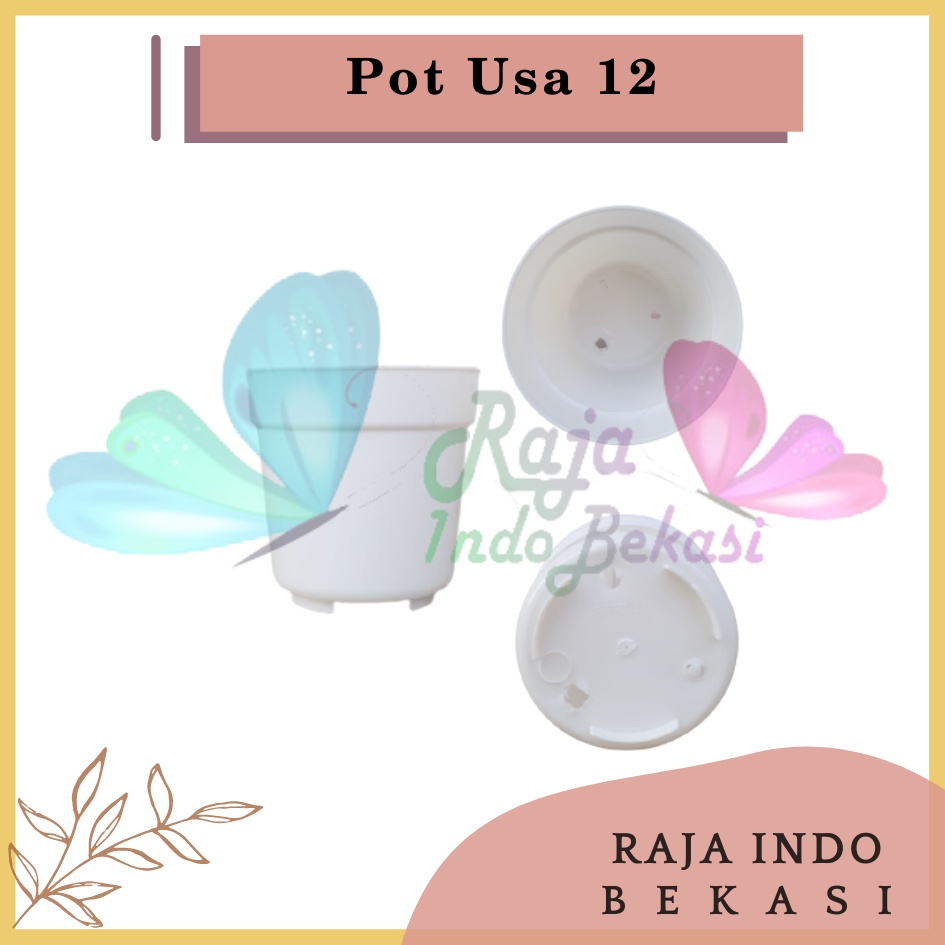 Pot Usa Eiffel 12 Putih Pot Plastik Mini Kaktus Murah Lucu - Pot 12 Cm Putih Tinggi - Pot Eiffel Eifel Efiel Effiel Tinggi 12