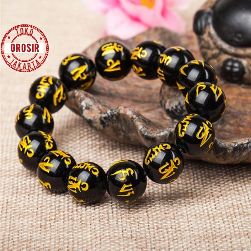 Gelang Batu Mantra Buddha 8Mm 10Mm