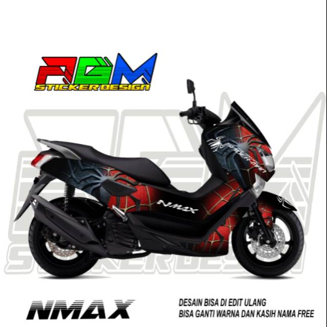 decal nmax full body motif Spiderman