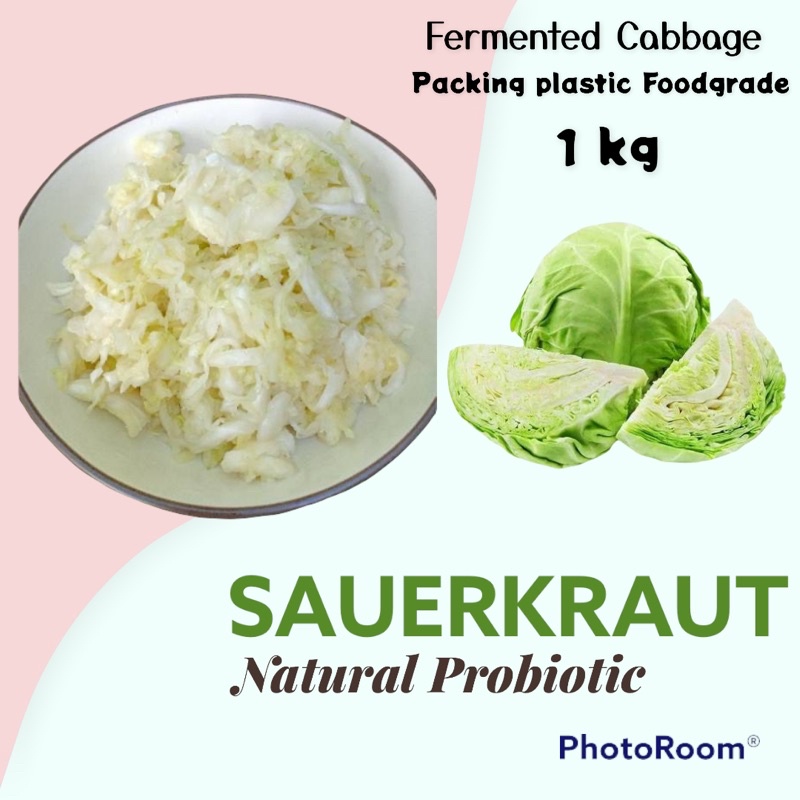 

1KG SAUERKRAUT WHITE - RAW - UNPASTEURIZED - PACKING PLASTIK