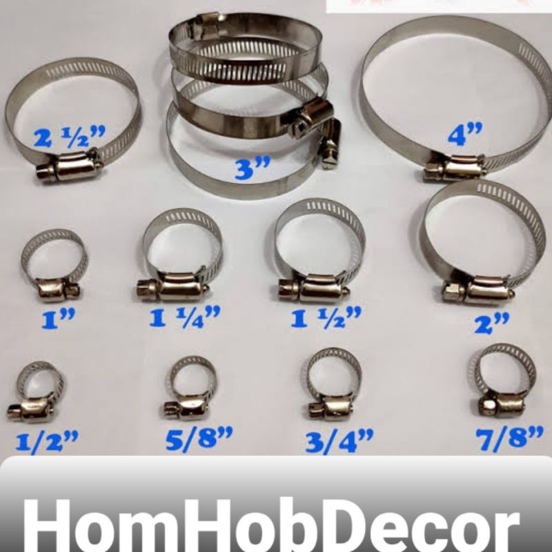 Klem Selang / Klem Pipa / Klem Pipa Besi Stainliess