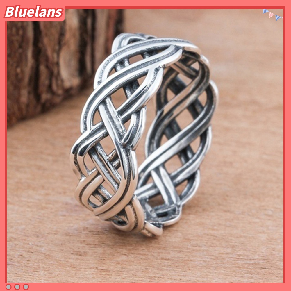Cincin Desain Simpul Silang Infinity Intertwined Gaya Vintage Untuk Wanita