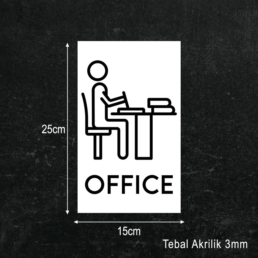 Office Sign Board Akrilik Printing