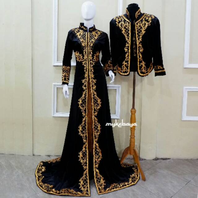 SEPASANG KEBAYA PENGANTIN JOKOWI MUSLIM / KEBAYA PERNIKAHAN / KEBAYA SOLO / KEBAYA BLUDRU